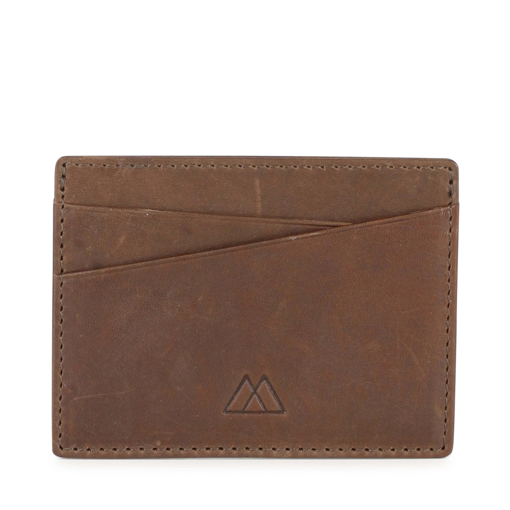 Card holder Frey, antique. Leather skin. Chestnut. Markberg