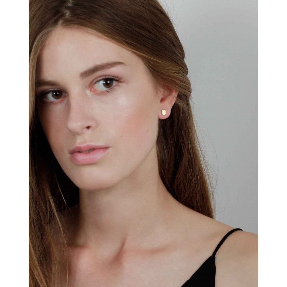 Ohrring Audrey Post. Ohrstöpsel. Versilbert. Dänisches Kopenhagen