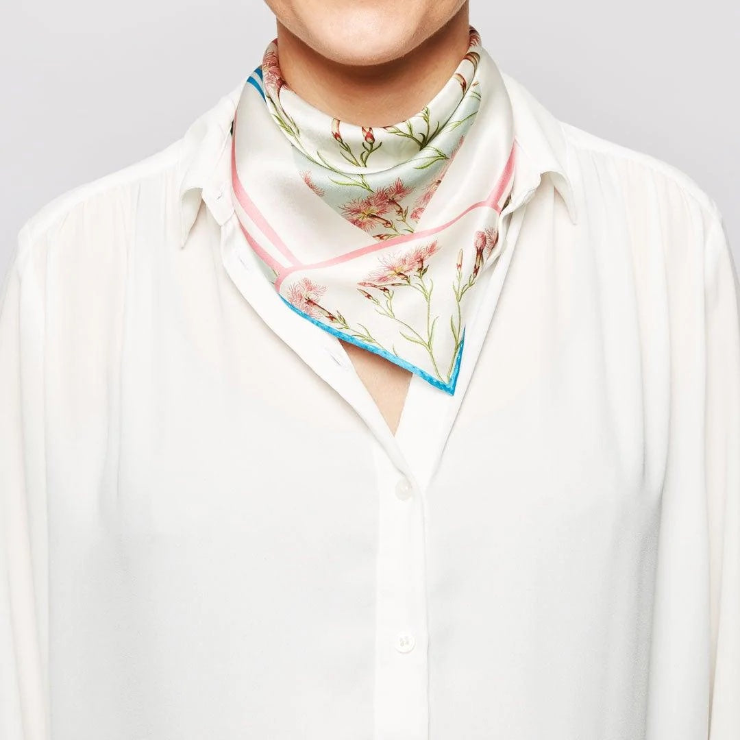 Nellike silketørklæde til kvinder. 100% silke