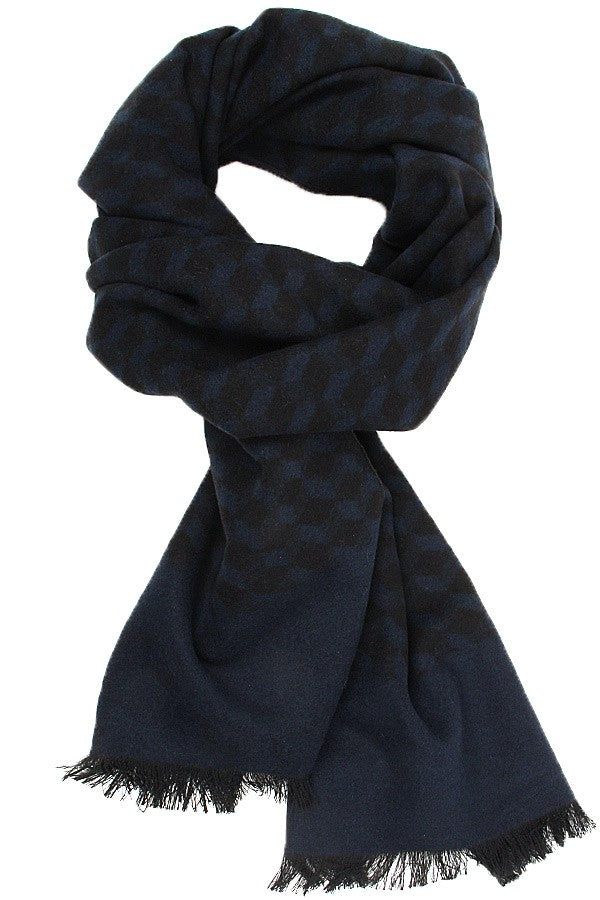 Det er billigt Skæbne virtuel Tørklæde til mænd og kvinder. 100% silke. Blå, grå. Connexion Tie – Ermidio