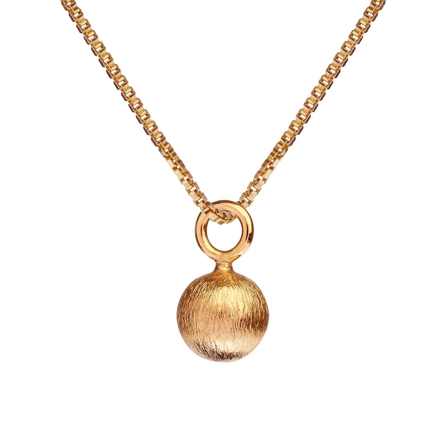 Venezia halskæde med lille Glow vedhæng. Forgyldt. Scherning København