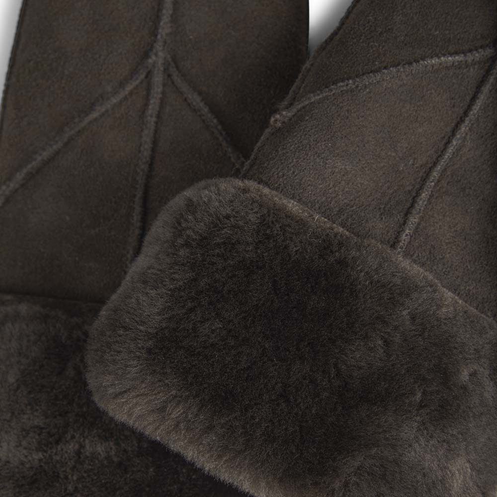JasminMBG lambskin gloves. Dark brown. Markberg