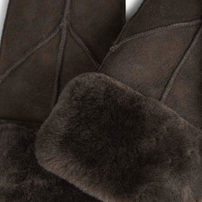 JasminMBG lambskin gloves. Dark brown. Markberg