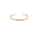 Alaya Small Wave Cuff bracelet. Gold plated. Dansk Copenhagen