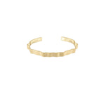 Alaya Small Wave Cuff bracelet. Gold plated. Dansk Copenhagen