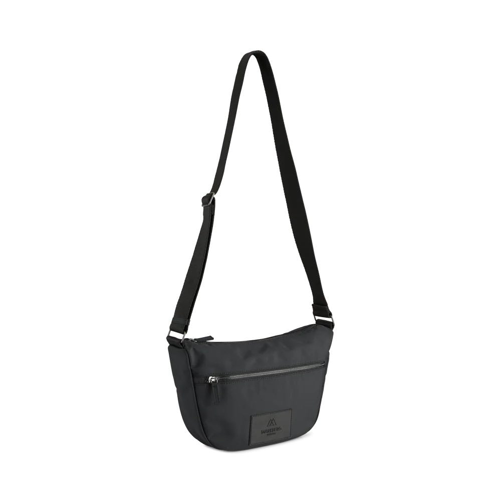CasieMBG Large Crossbody. Unisex. Black. Recycled polyester. Markberg
