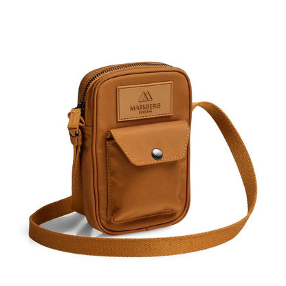 DarlaMBG Handyhülle. Gelb-braun einfarbig. Unisex. Wasserabweisend. Markberg