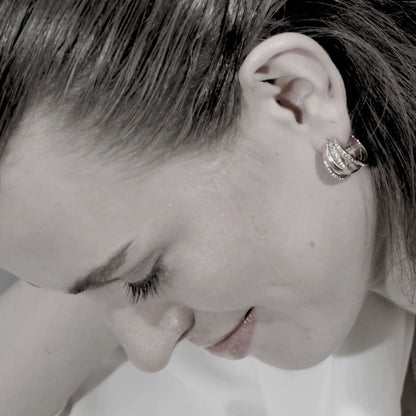 Joy Clear CZ Multi Hoop. Wasserfest. 18 Karat vergoldet. Dänisch, Kopenhagen.