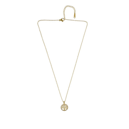 Love Tree of Life. Waterproof necklace jewelry. 18K gold plated. Danish Copenhagen