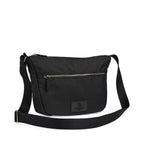 MonoMBG crossbody bag. Unisex Black w/gold. Recycled polyester. Markberg