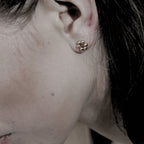 Passion Waterproof Circle Ball Earrings. Gold plating. 18 carat gold plating. Danish Copenhagen