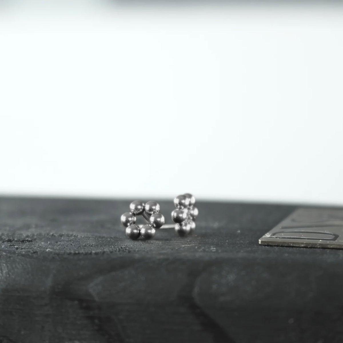 Passion Waterproof Circle Ball Earrings. Silver plating. Danish Copenhagen