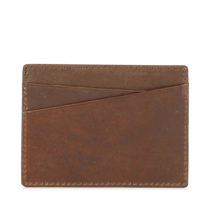 Card holder Frey, antique. Leather skin. Chestnut. Markberg
