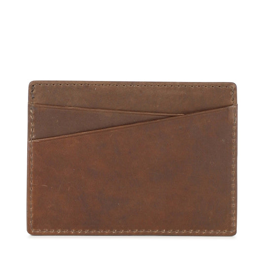 Card holder Frey, antique. Leather skin. Chestnut. Markberg