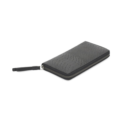 Wallet GrithMGB wallet. Snake structure. Leather. Black. Markberg