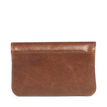 Wallet Faith Coin. Antique leather. Chestnut. Markberg