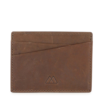 Card holder Frey, antique. Leather skin. Chestnut. Markberg