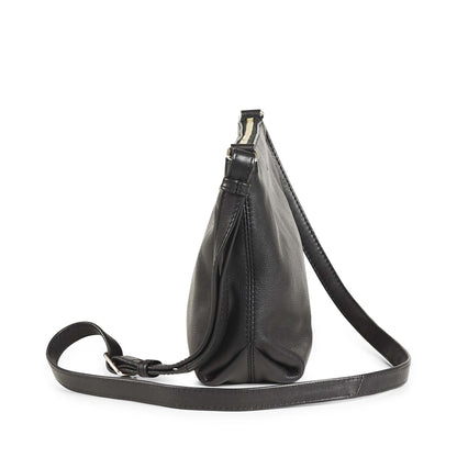 Crossbody Taske Dakota. Sort læderskind. Markberg