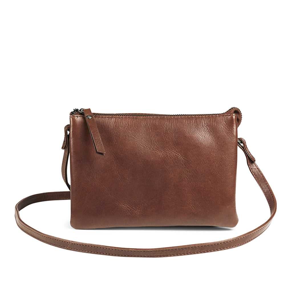 Vera Crossbody brun lædertaske