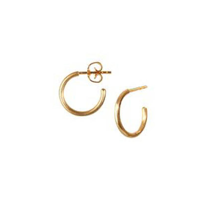 Små hoops øreringe. Forgyldt. Scherning København