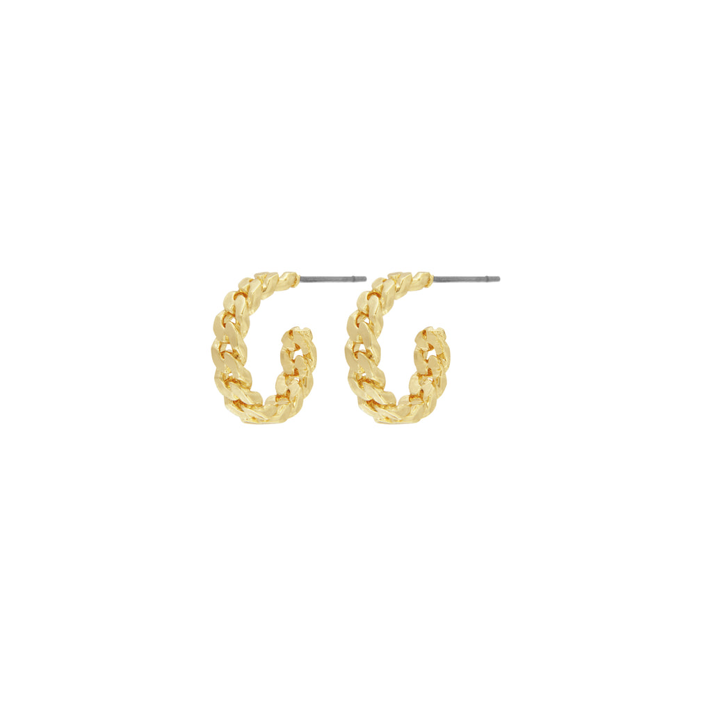 Infinity Simple Small Hoop. Creole. Gold plated. Danish Copenhagen