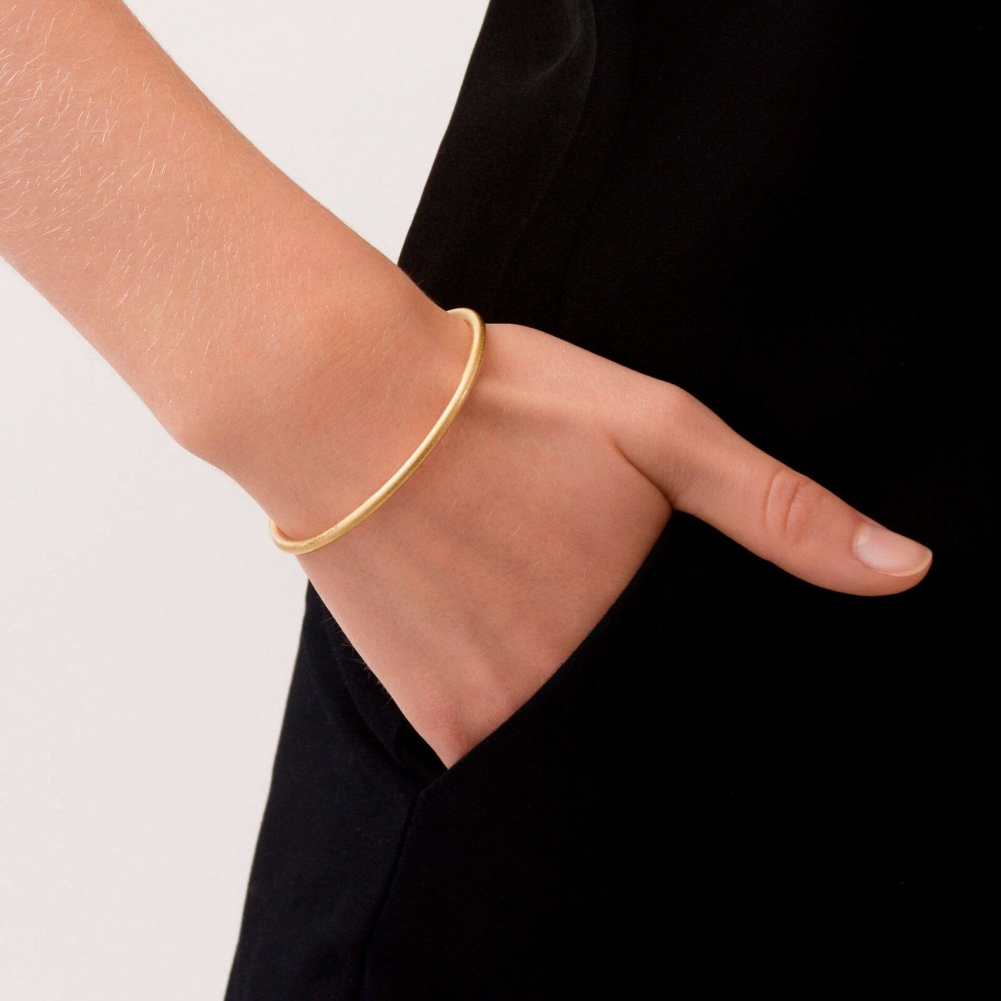 Infinity Open bangle bracelet. Gold plated. Danish Copenhagen