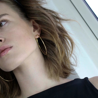 Joy Waterproof Hoop 18K guld plating. Model