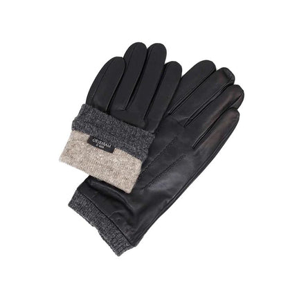 LouisMBG Glove herrehandsker. Lammeskind. Sort. Markberg
