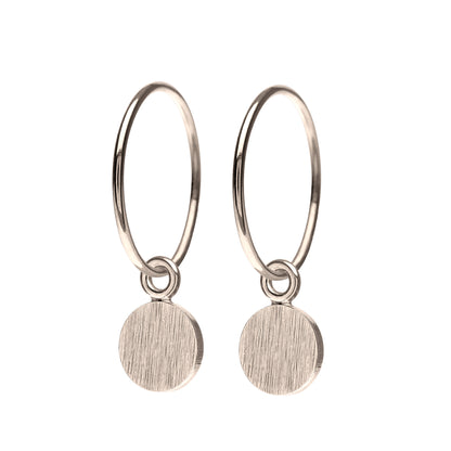 Scherning øreringe i sølv