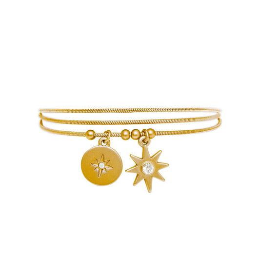 Star Simple Bracelet. Gold plated. Danish Copenhagen
