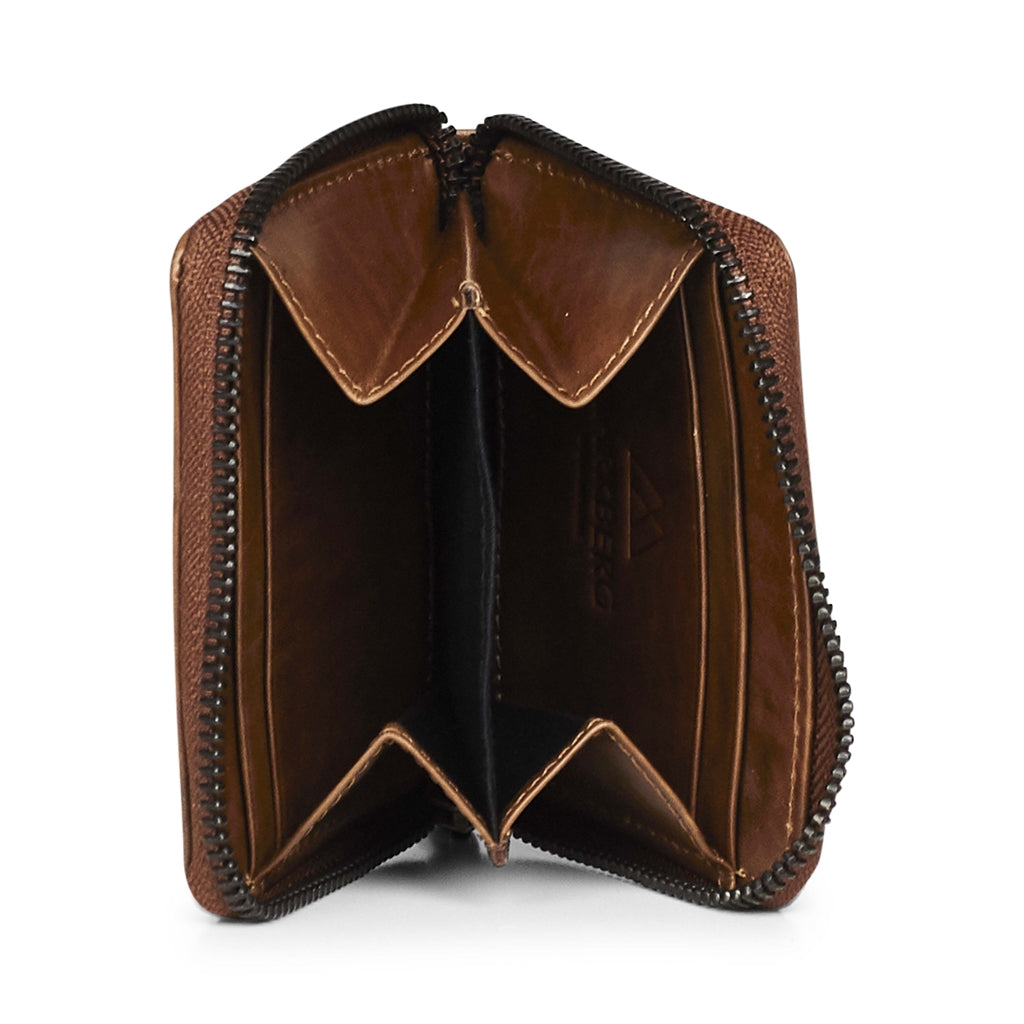 Purse Harper MBG Wallet. Antique leather. Chestnut. Markberg
