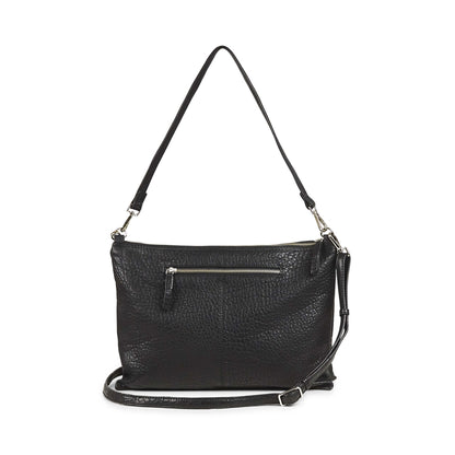 Sort skuldertasker i ægte læderskind. Markberg