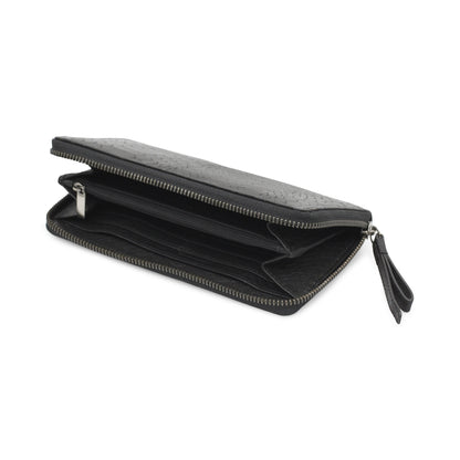 Wallet GrithMGB wallet. Snake structure. Leather. Black. Markberg